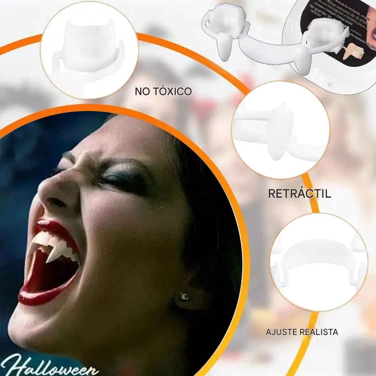 Colmillos EternalFangs- Convierte tu sonrisa en la más aterradora de Halloween-🎁40% OFF