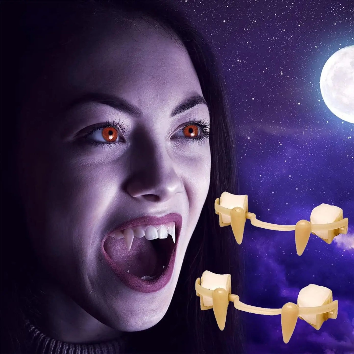 Colmillos EternalFangs- Convierte tu sonrisa en la más aterradora de Halloween-🎁40% OFF