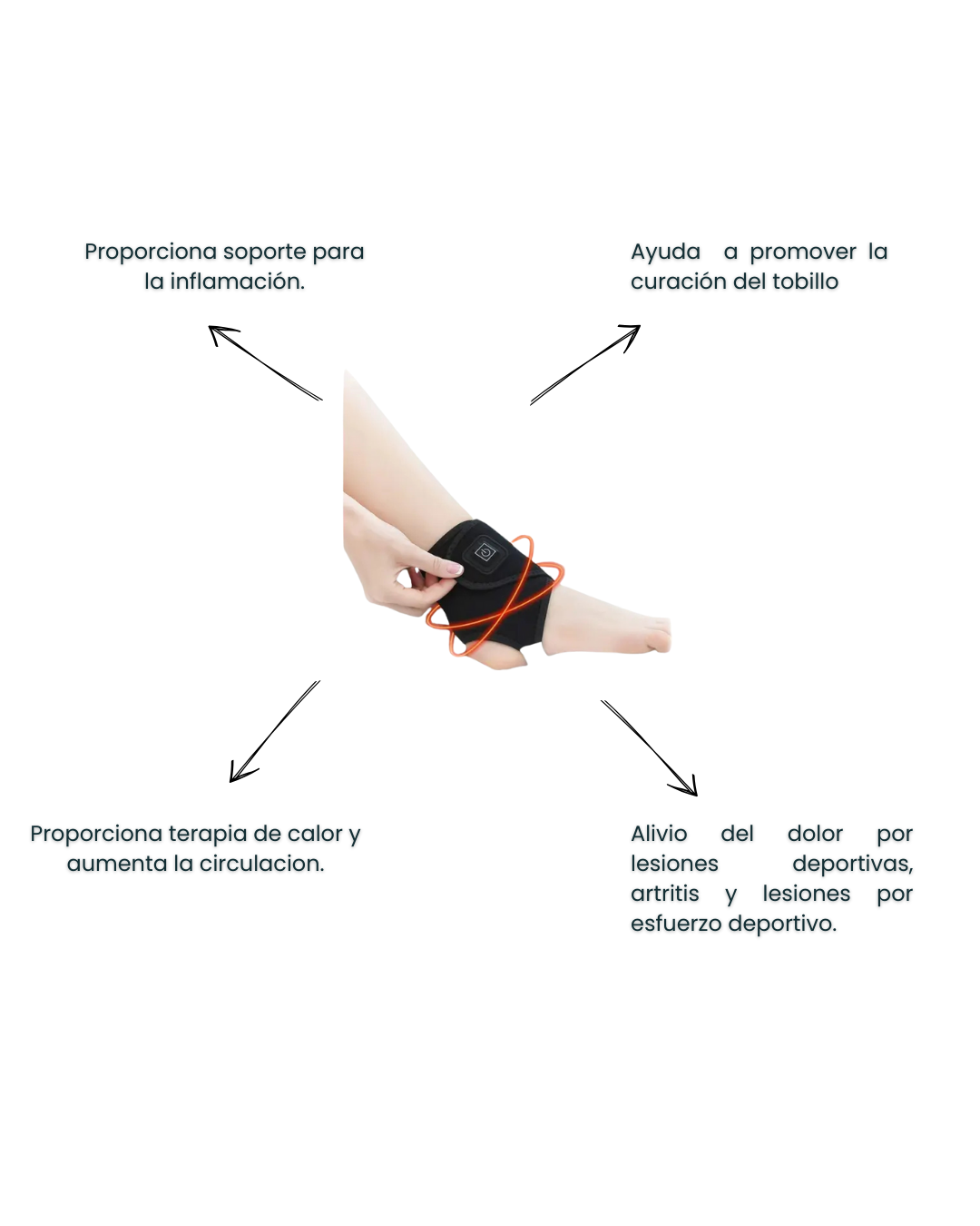 Tobillera térmica ajustable InstaRecover™ -Acelera la recuperación de tu tobillo-🎁 50 % OFF