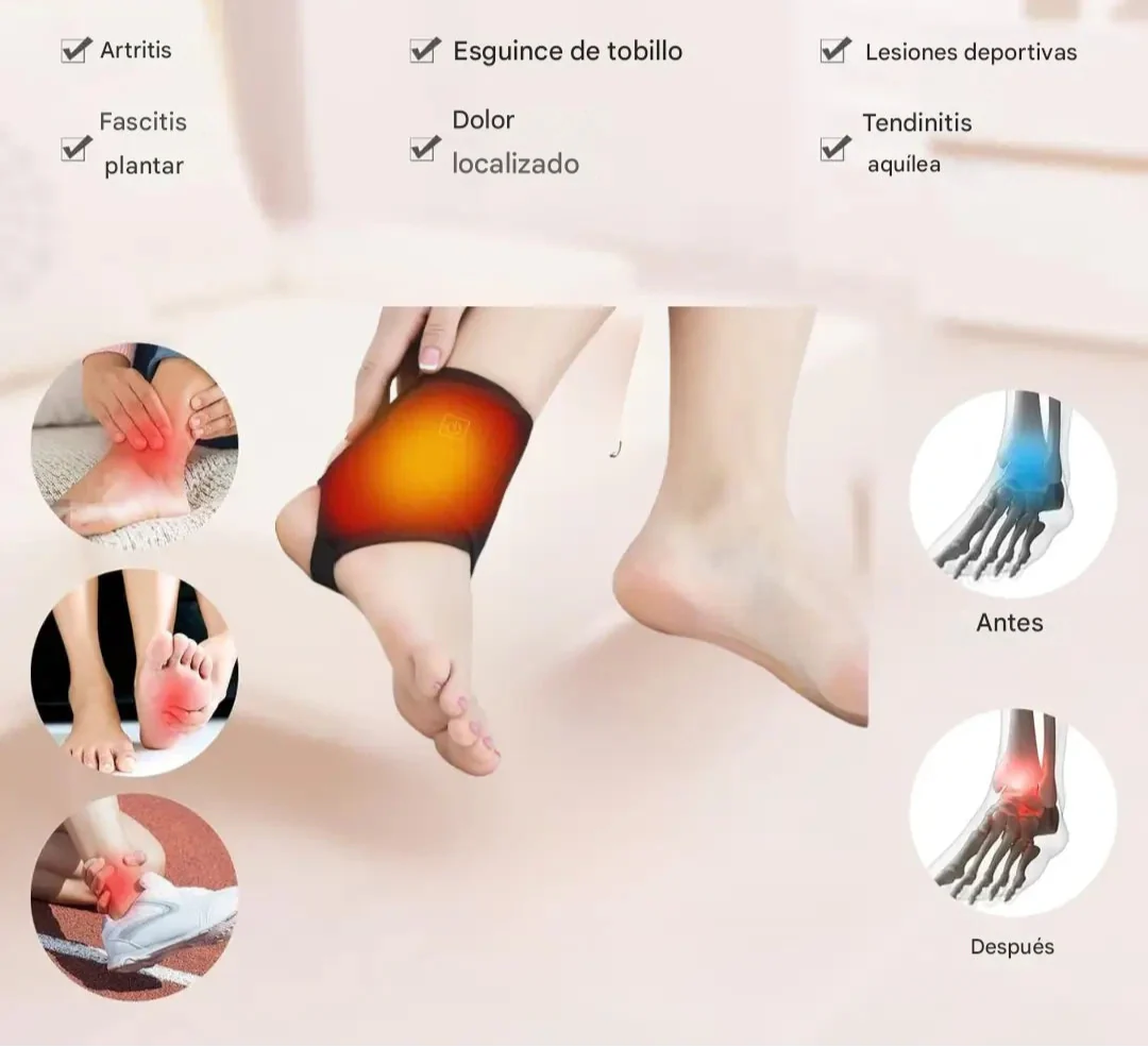 Tobillera térmica ajustable InstaRecover™ -Acelera la recuperación de tu tobillo-🎁 50 % OFF